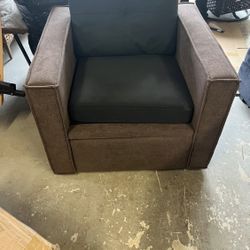 Brown And Black Accent Chair 