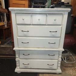 Beautiful Tall White Dresser 
