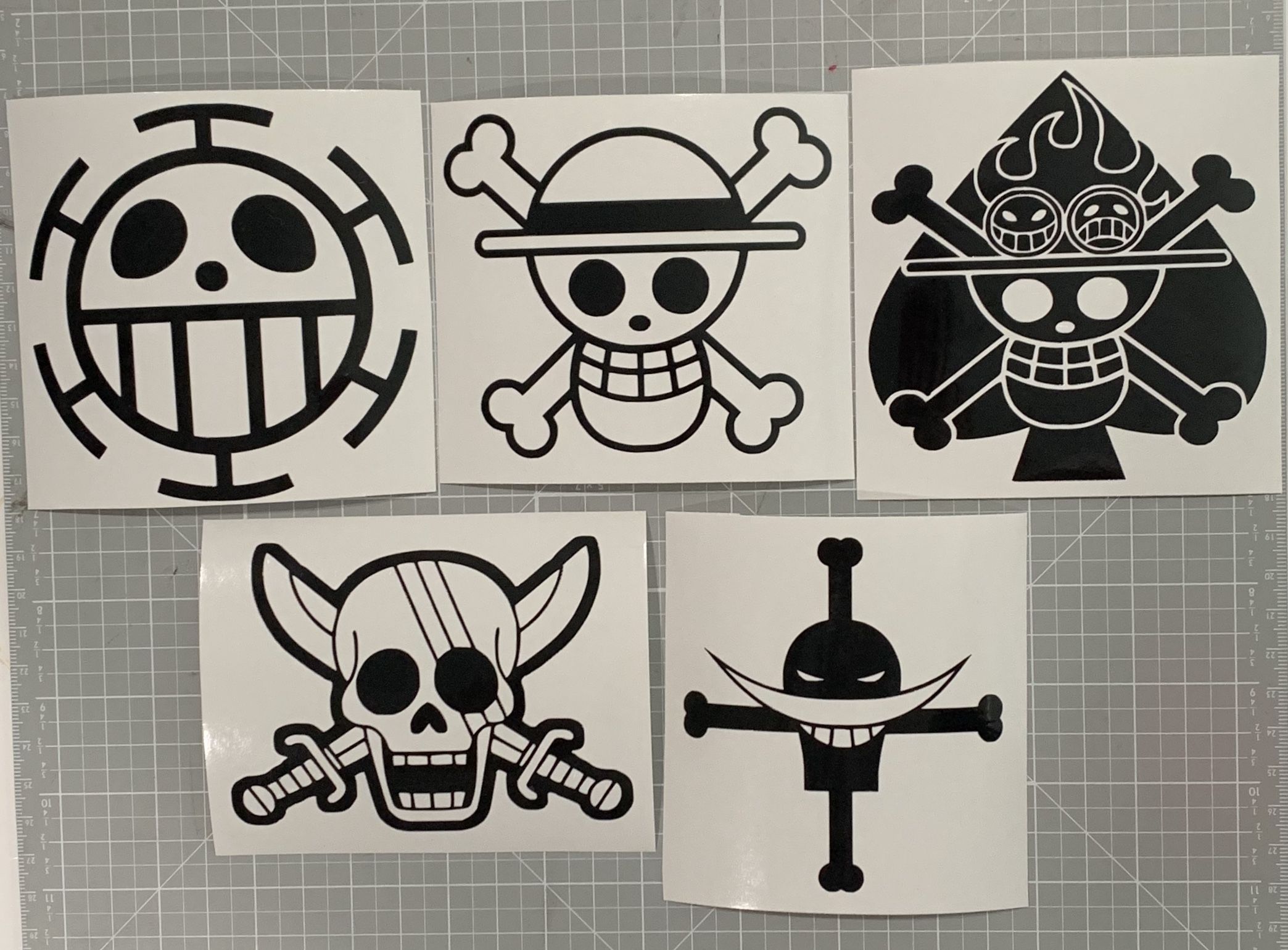 Anime One Piece Pirates Logo Waterproof Decal Sticker