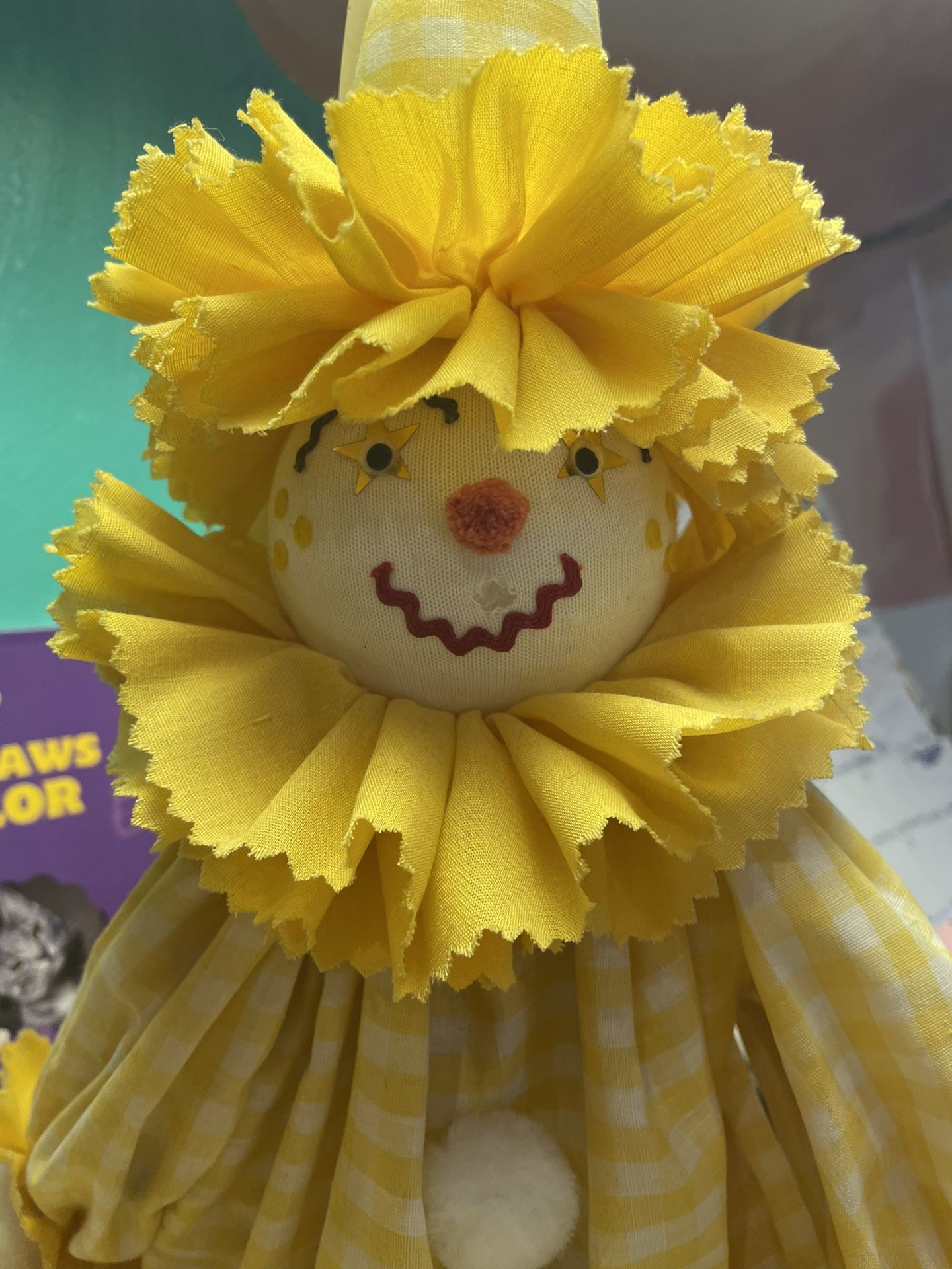 Vintage clown Lamp With Dangling Feet. Everything Works Great