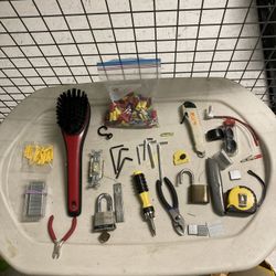 Various tools & hardware lot-40 count