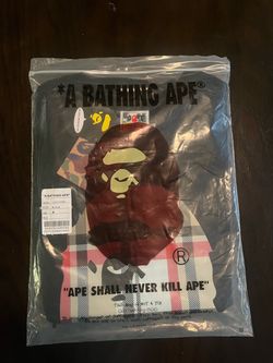 Bape tee size M black color