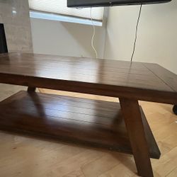 Wood Coffee Table and Side table 