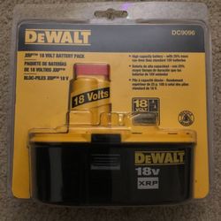 Dewalt 18Volt XRP Battery DC9096 Brand NEW In Original packing! Never opened!