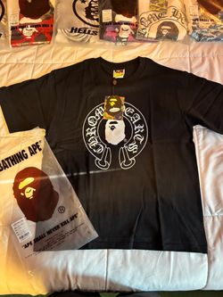 BAPE A Bathing Ape Black Graphic T-Shirt with Tags