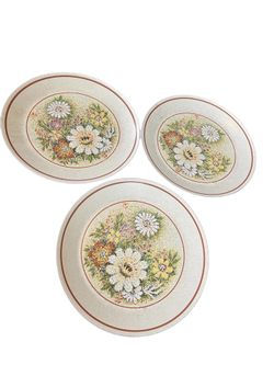 Set of 3 Vintage Lenox Dinner Plates