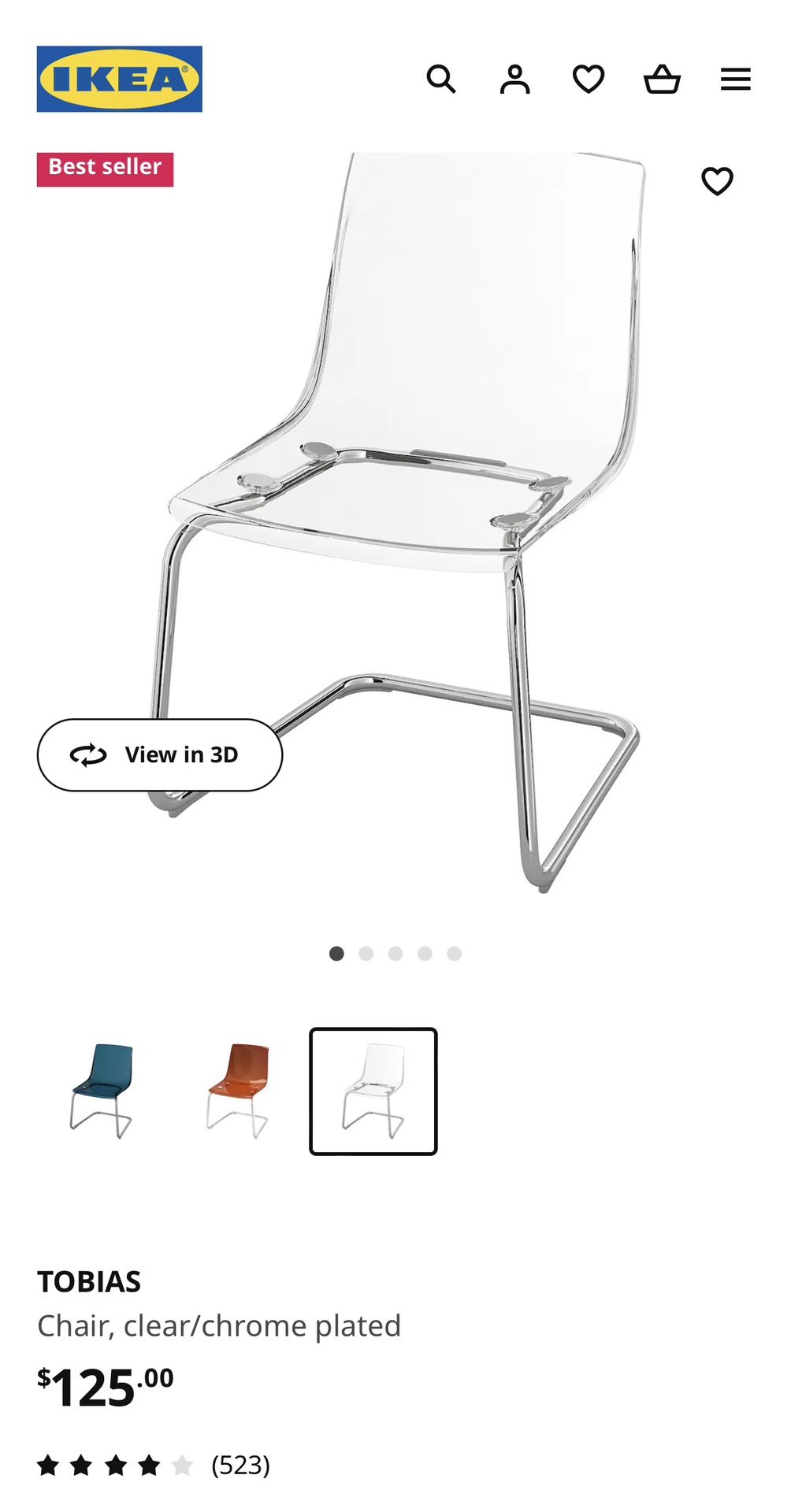 IKEA Clear Chair 