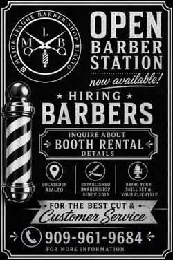 Barber station available