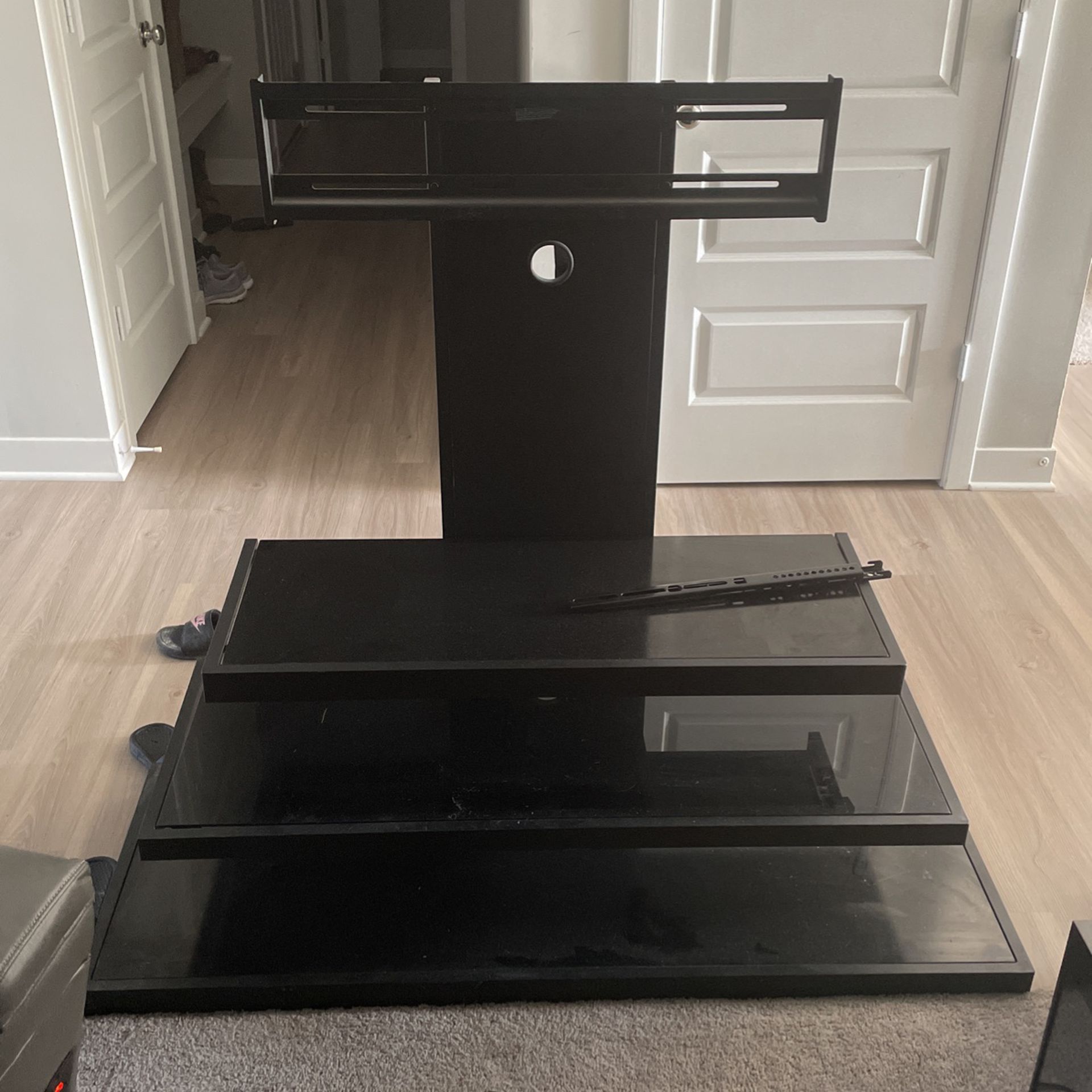 TV Stand W/ Tinted Tempered Glass (up to 65 inches)
