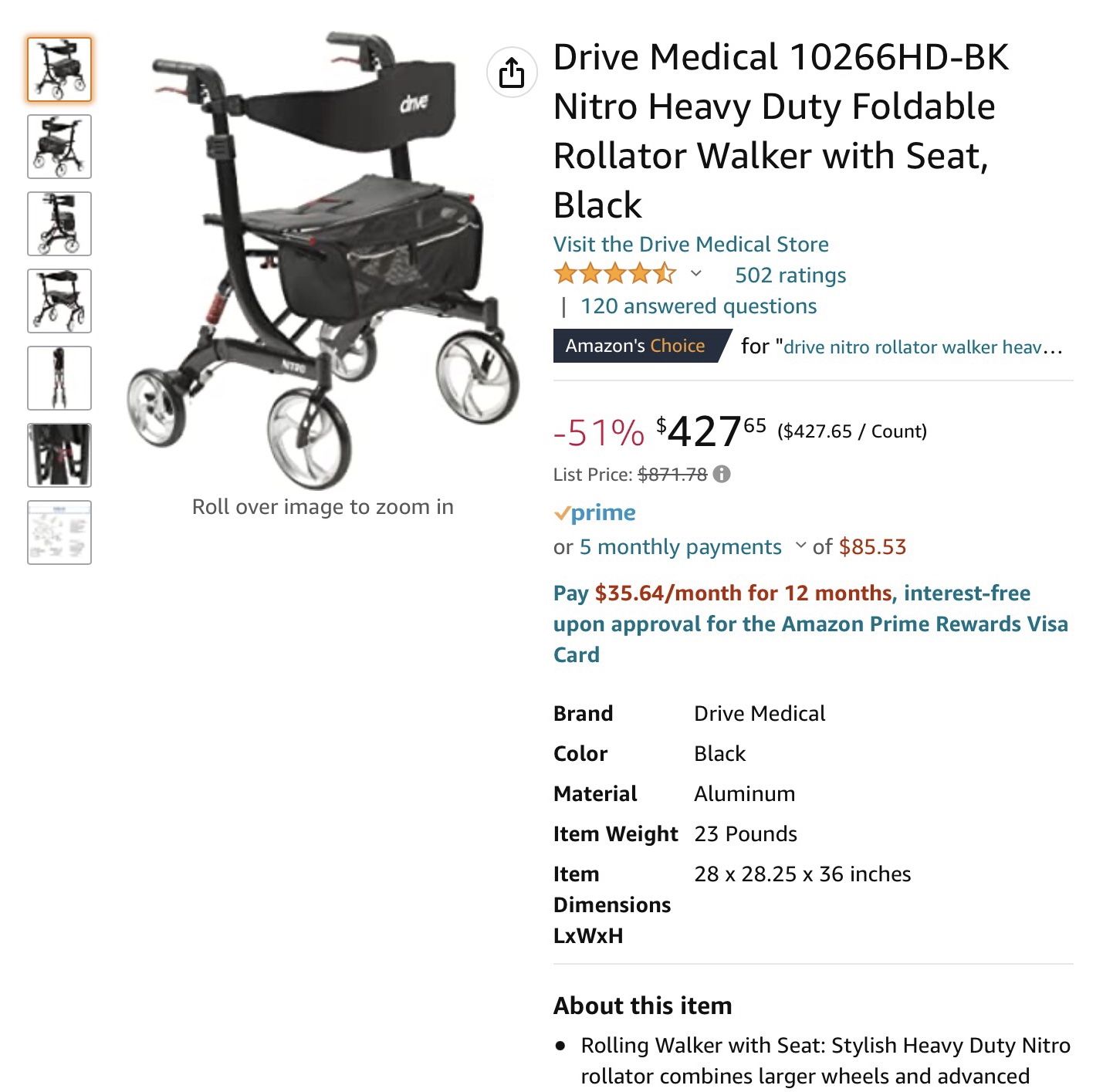 Drive Heavy Duty Walker