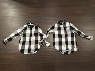 Buffalo Plaid Black And White Shirt