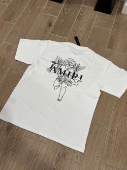 White amiri tee