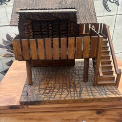 Handmade Wood Cabin Souvenir
