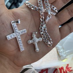 Chain W/ Dimond pendants