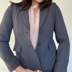 Women’s J. Crew suit in charcoal grey