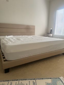 King Size Bed Frame and Mattress