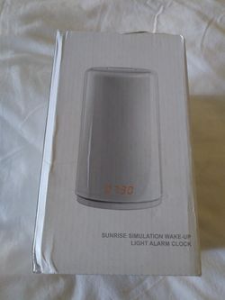 Wake up light alarm clock