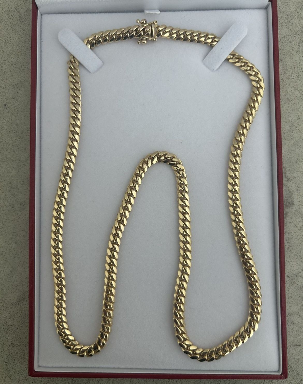 14k Miami Cuban Link chain 24"
