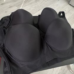 2 Black Shapley Back Smoothing Shaping Bras Size 50G