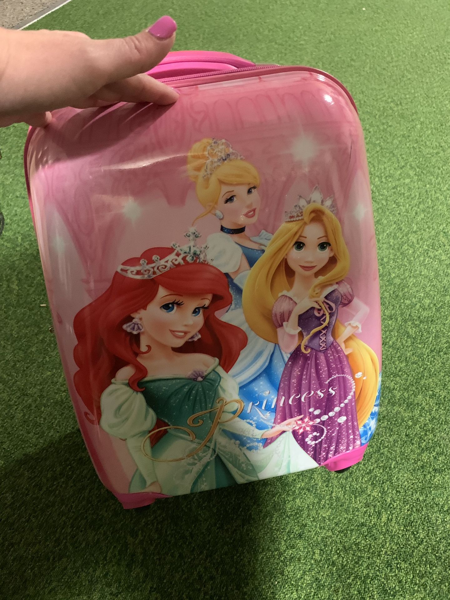 Hard sided Princess suitcase