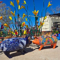 🔥NEW TALAVERA🔥Metal Yard Art 🌵Imports😍POTTERY ❗️