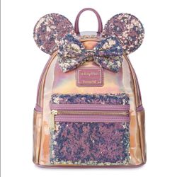 Loungefly Minnie Mouse EARidescent Mini Backpack