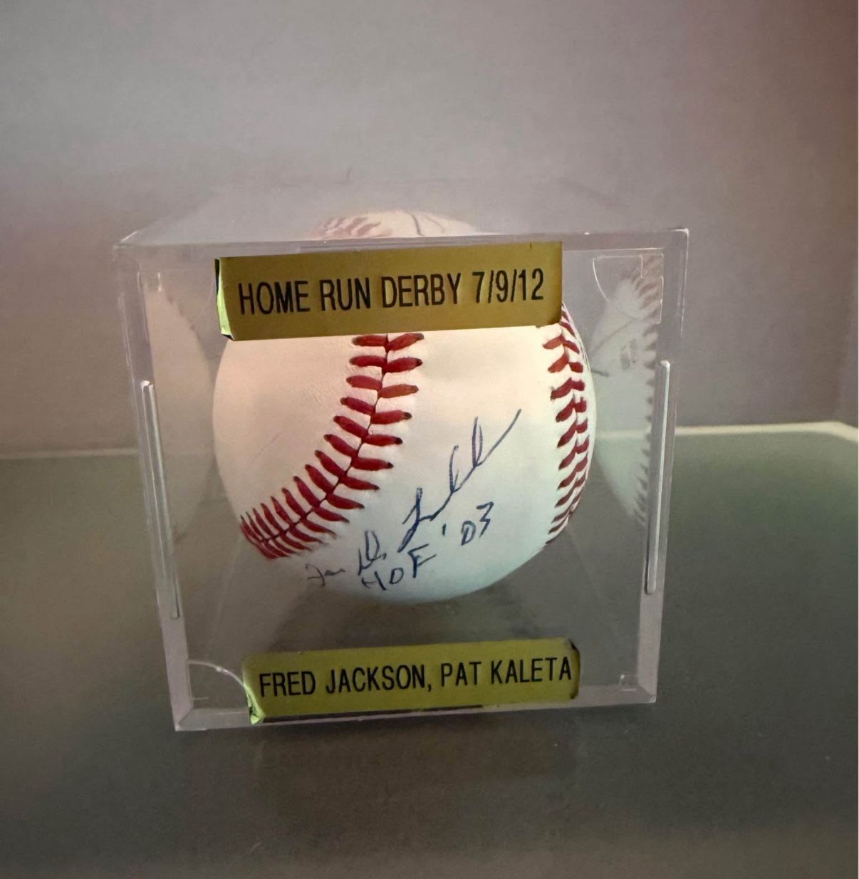 Home Run Derby 7/9/12 Signed Baseball
