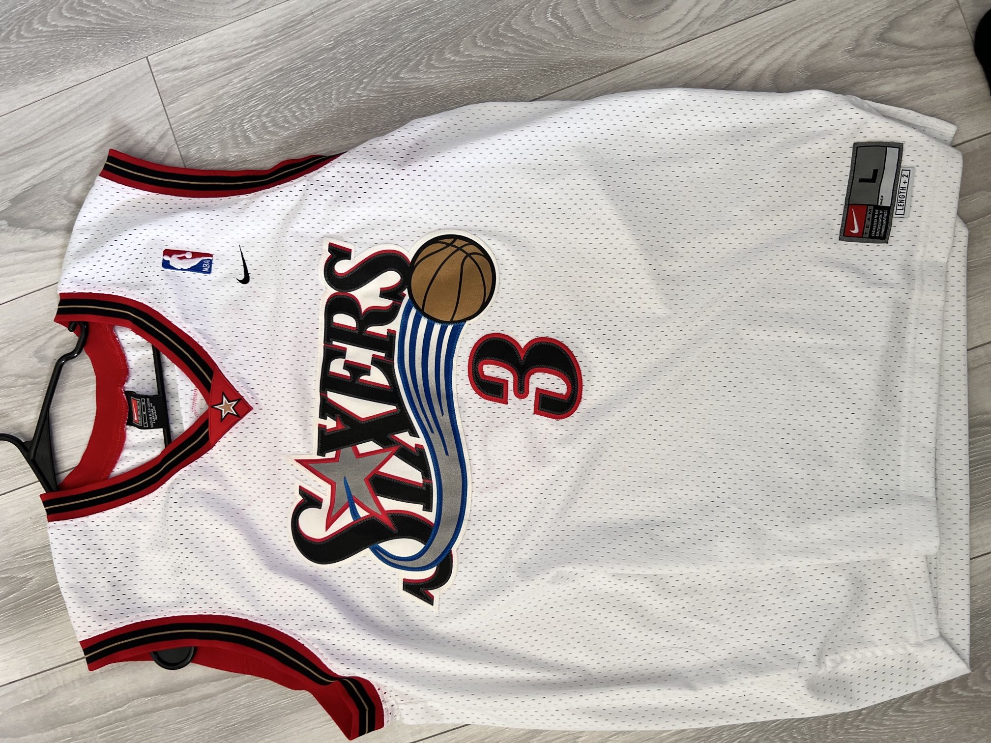 Allen Iverson Jersey Size Large Nike