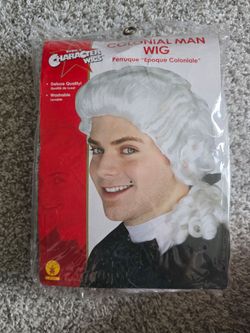 Adult Costume Colonial Man Wig