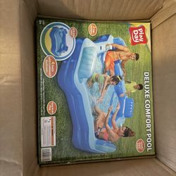 Play Day Deluxe Comfort Inflatable Pool With Seats Brand New