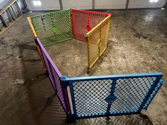 Colorful Plastic Baby Play Yard Pen