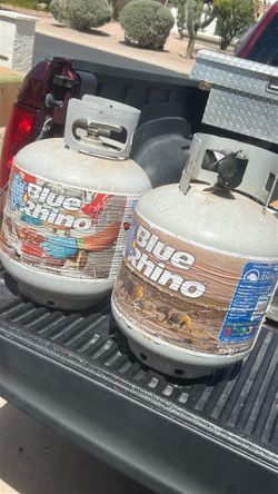 Two EMPTY Propane tanks —will split—$5 or 1x-$3
