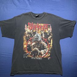 Vintage 90s Slipknot Band T-Shirt Men’s Size XL Black Rock and Death