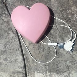 Ikea Pink Heart Wall Light