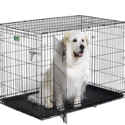 XXL Double Door Folding Dog Crate,