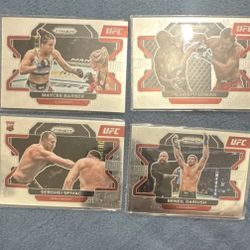 Panini Prizm UFC Trading Card Lot 4 Cards Barber Usman Spivac Dariush