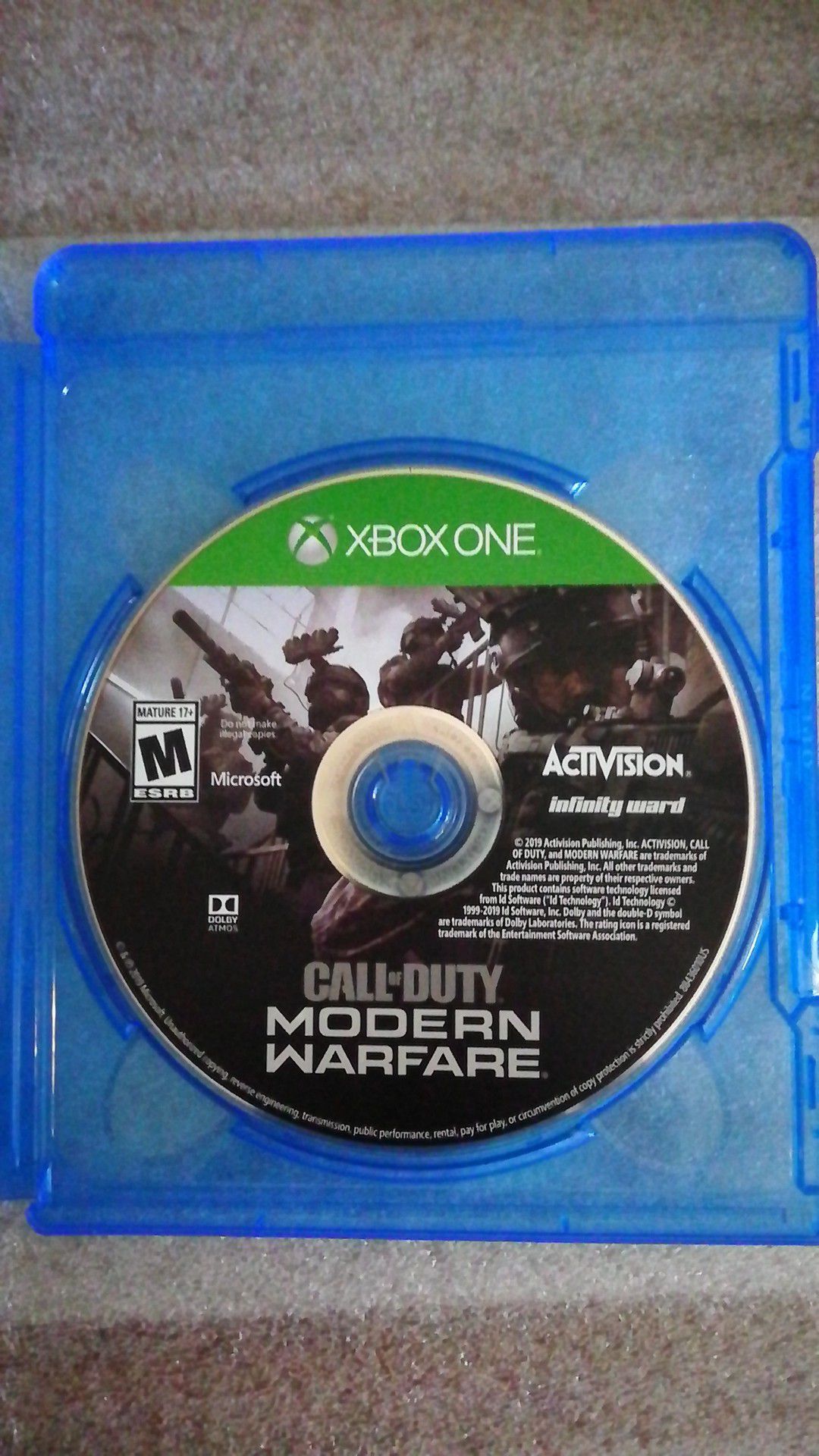 Xbox One Modern Warfare game