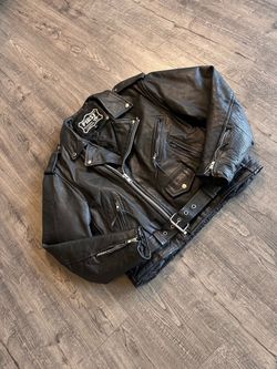 High quality first genuine leather jacket