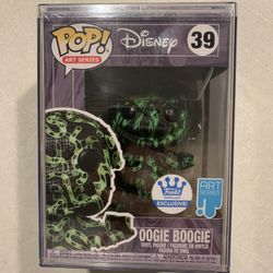 Oogie Boogie Art Series Funko Pop *MINT SEALED* Funko Shop Exclusive Disney Nightmare Before Christmas NBC 39 with Hard Stack protector