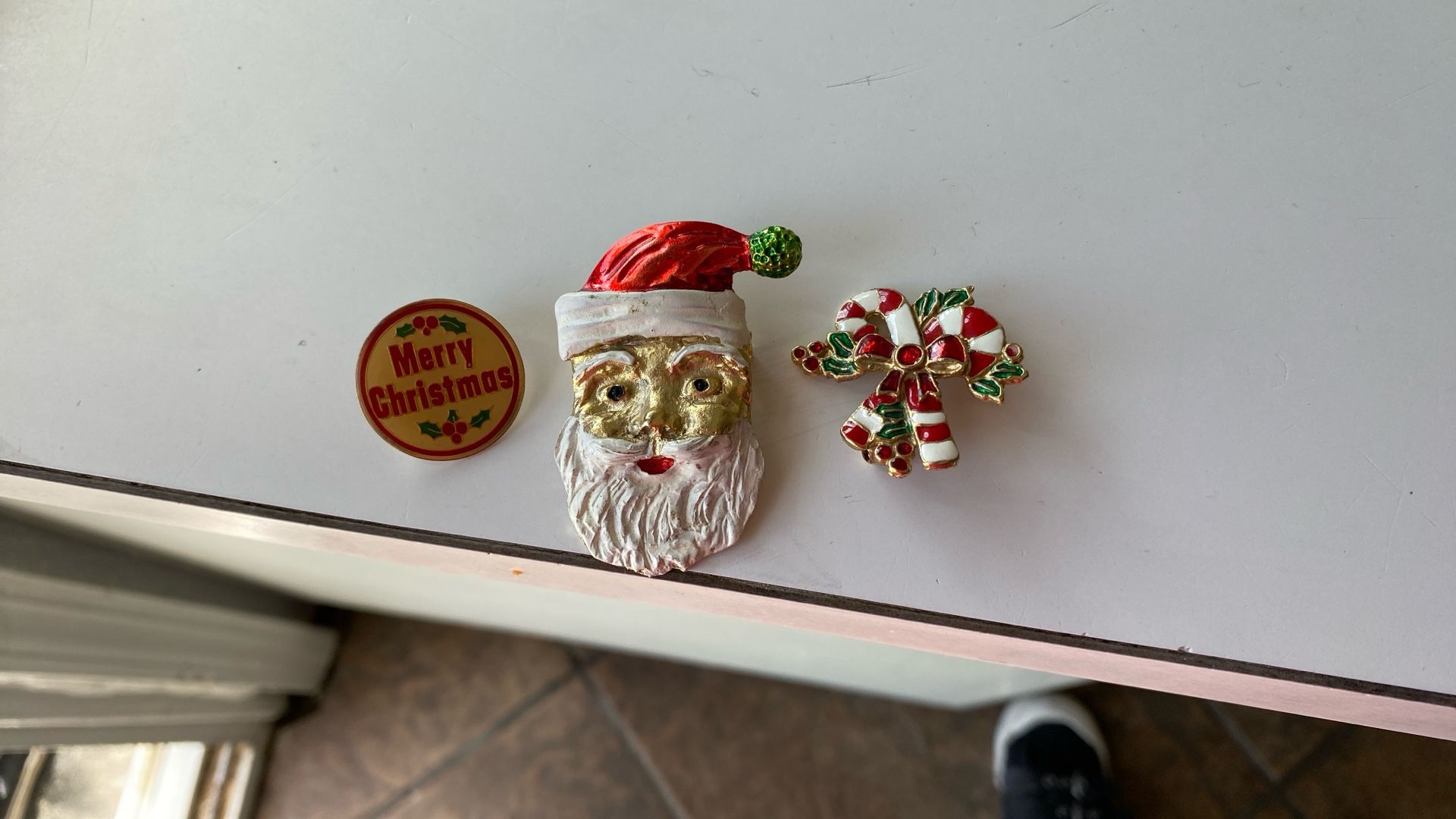 Vintage Christmas brooches