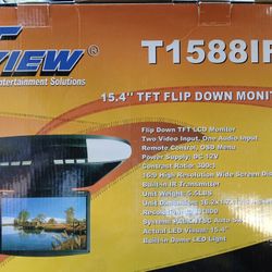 Tview 15.4 Brand New Car Flip Down Monitor Color Is Gray  $100firm Price Pickup Only Serious Buyers Please 