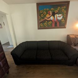 Schweiger Black Zebra Sofa 