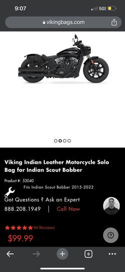 Indian Scout Bobber Saddlebags - Indian Bobber Saddlebags - VikingBags