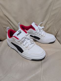 Puma Low-Top Sneakers White Black Red