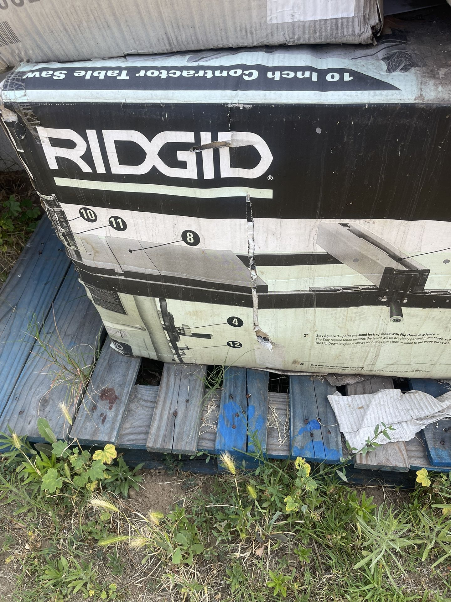 Rigid 10 Inch Table Saw Brand New