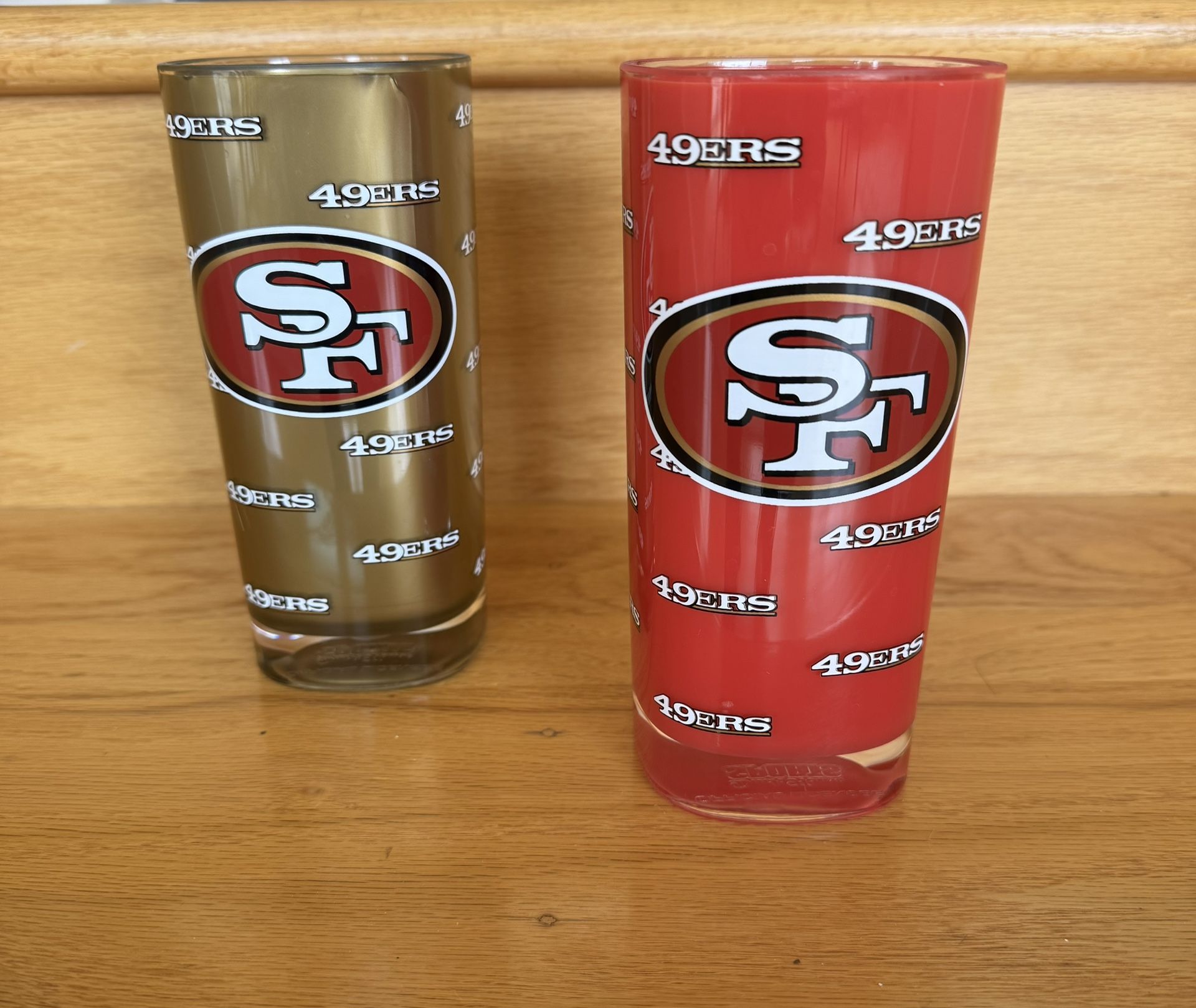 Two heavy Plastic 49er Cups, MINT Condition, Never Used.