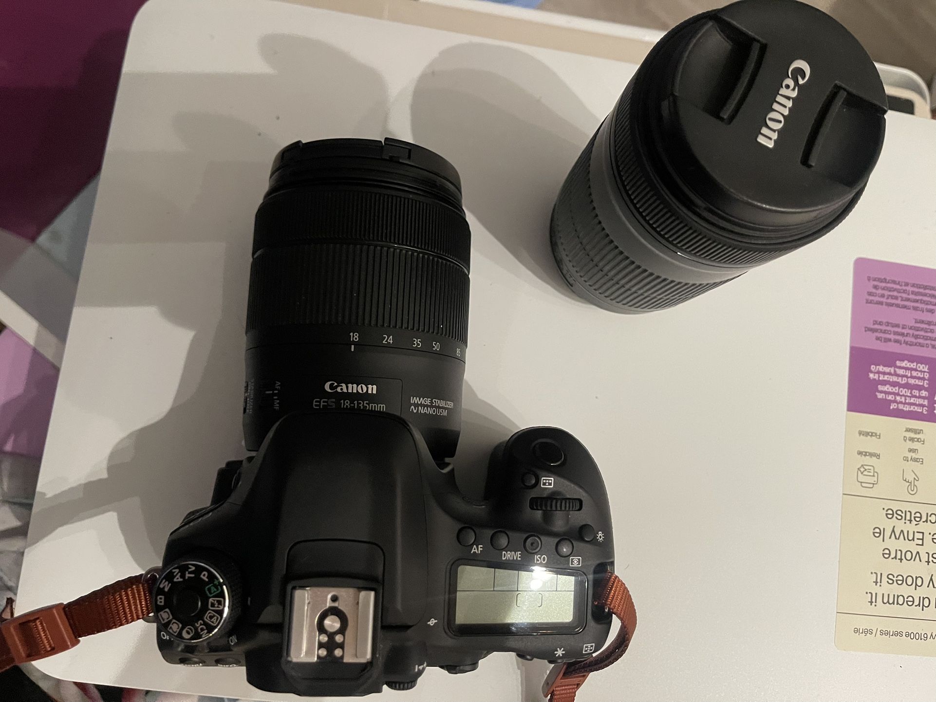 Canon EOS 80D with two Lenses