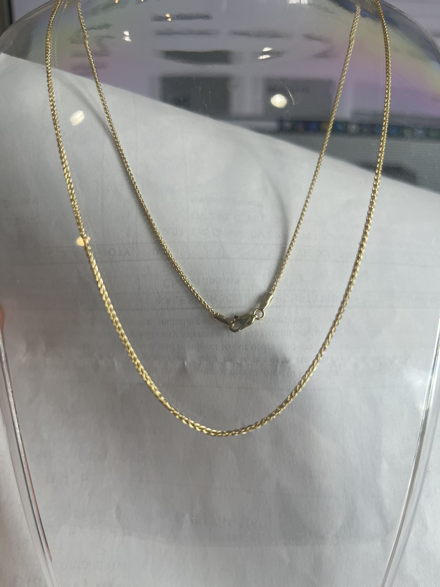 14kt Yellow Gold Chain 18”