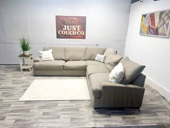 Free Delivery - Broyhill Gray 3 Piece Sectional Couuch
