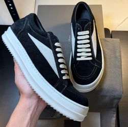 Rick Owen’s Suede Canvas Sneaker
